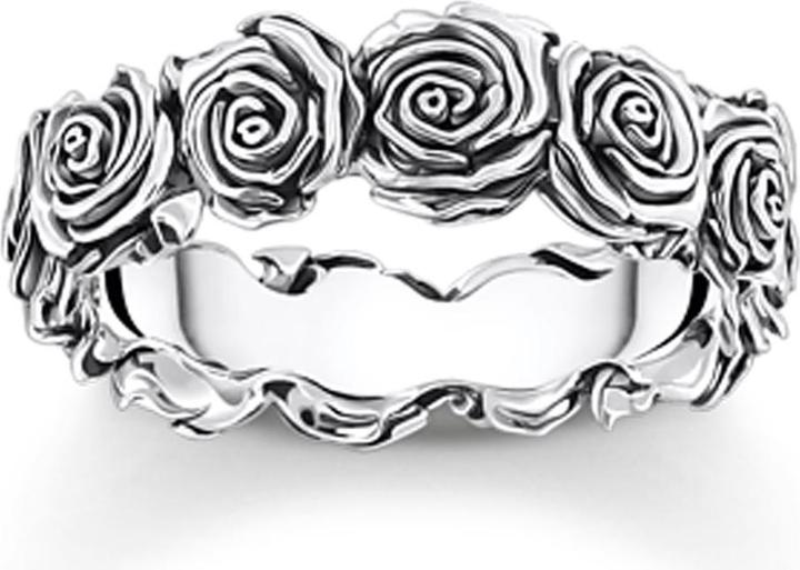Thomas Sabo Ring Midnight Rose Silber (54, 925 Silber)