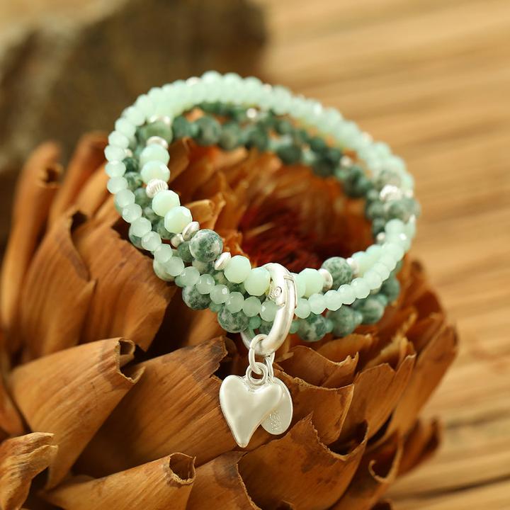 Andreani Armband mit echter natürlicher Jade (8 cm)