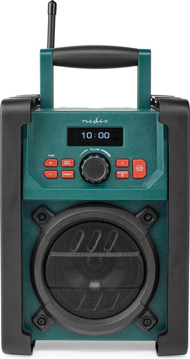 Produktbild Nedis DAB + Radio Tisch Ausführumg DAB+ / FM 2.2" Scharz-weiss Monitor Batteriebetrieben/Netzstromver (DAB+, FM, Bluetooth)