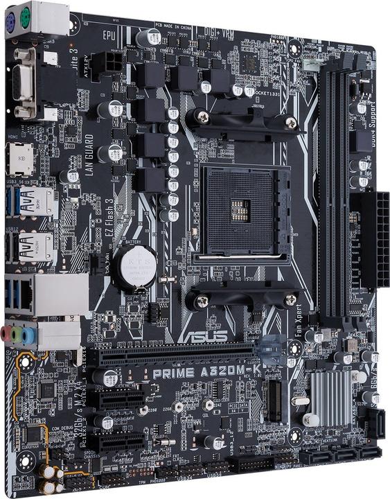Image du produit ASUS Prime A320M-K (AM4, AMD A320, mATX)