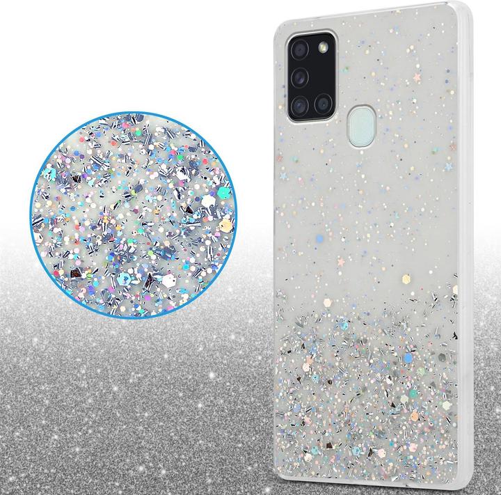 Actual product image Cadorabo TPU cover sparkling glitter (Samsung Galaxy A21s)