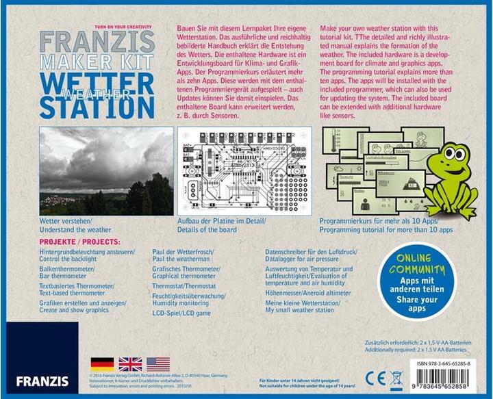 Produktbild Franzis Maker Kit Wetter Station