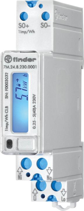 Finder 7M.24.8.230.0001 Contatore elettrico digitale MID-conforme: No 1 pz.