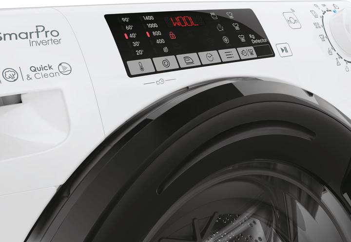 Immagine prodotto Candy Smart Pro Inverter CSO4474TWMB6/1-S lavatrice Caricamento frontale 7 kg 1400 Giri/min Bianco (7 kg, A sinistra, Spina UE)