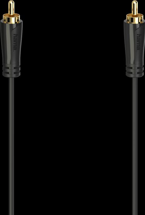 Produktbild Hama Video-Kabel, Cinch-Stecker - Cinch-Stecker, vergoldet, 1,5 m (1.50 m, Cinch)