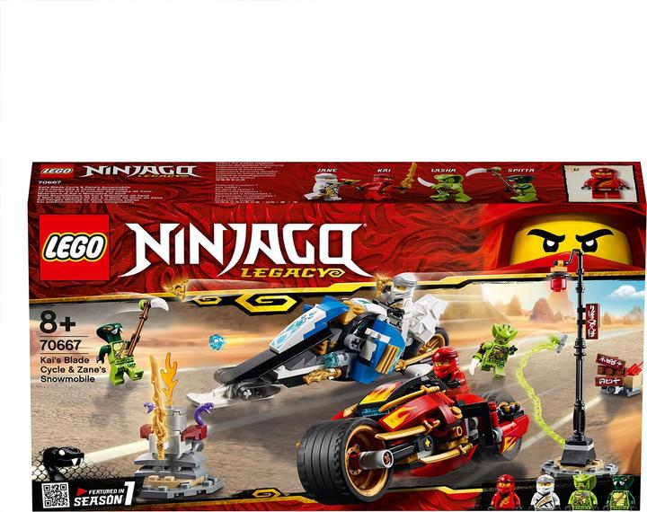 Produktbild LEGO Kais Feuer-Bike Zanes Schneemobil (70667, LEGO Ninjago)