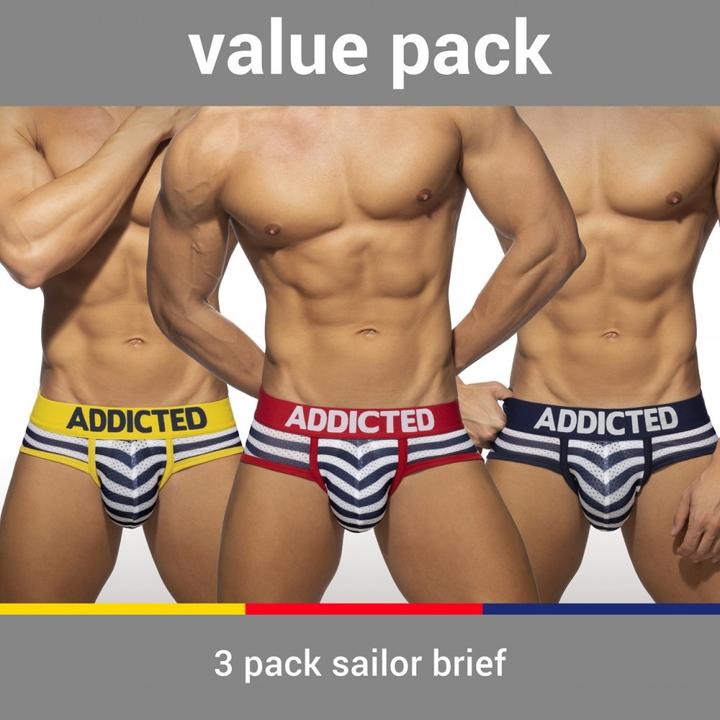 Produktbild Addicted Three Pack Sailor Push up Brief (3XL, 3er Pack)