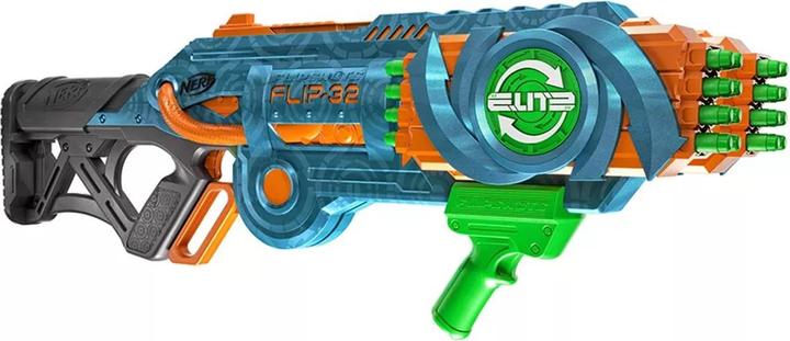 Actual product image Nerf Elite 2.0 Flipshots Flip-32 Blaster, 32 dart barrels for double the firepower, capacity for 32 darts