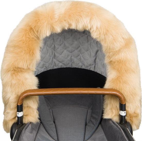 Bjällra of Sweden Kinderwagen Pelzumrandung