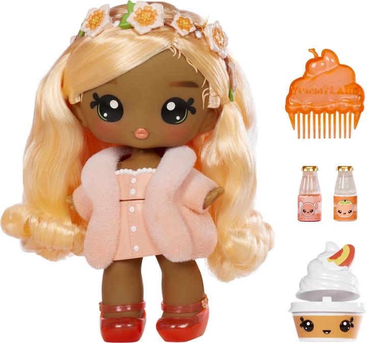 Produktbild MGA Yummiland Grosse Puppe + Lipgloss-Tier – Piper Peach