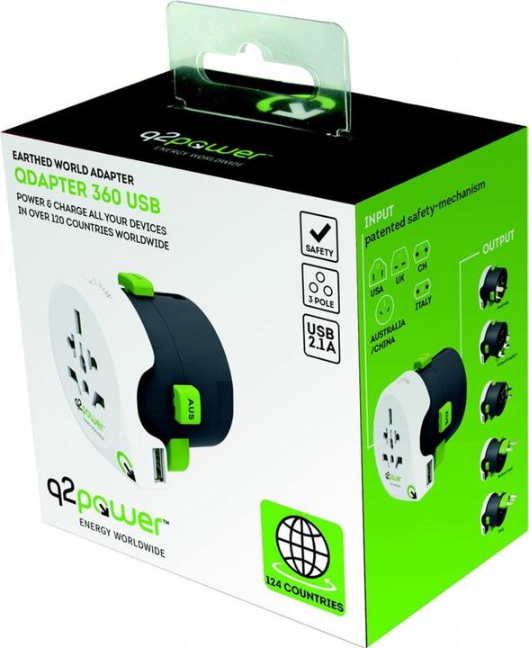 Produktbild Q2 Power Q2Power Weltreiseadapter "QDAPTER"
