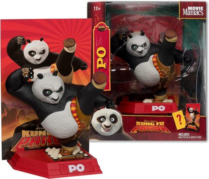 Produktbild McFarlane Kung Fu Panda Movie Maniacs PVC Statue Po 17 cm