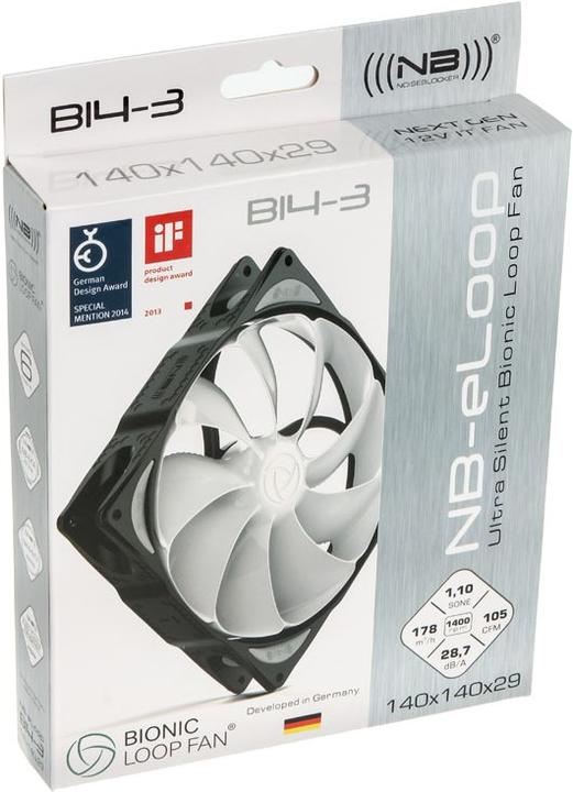 Immagine prodotto Noiseblocker NB-eLoop Ventilatore B14-3 (140 mm, 1 x)