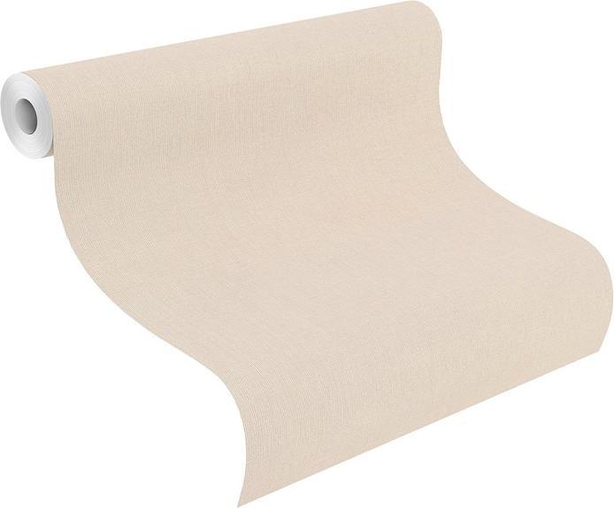 Rasch Vliestapete 484526 Florentine III Uni Leinen creme (10 x 10 cm)