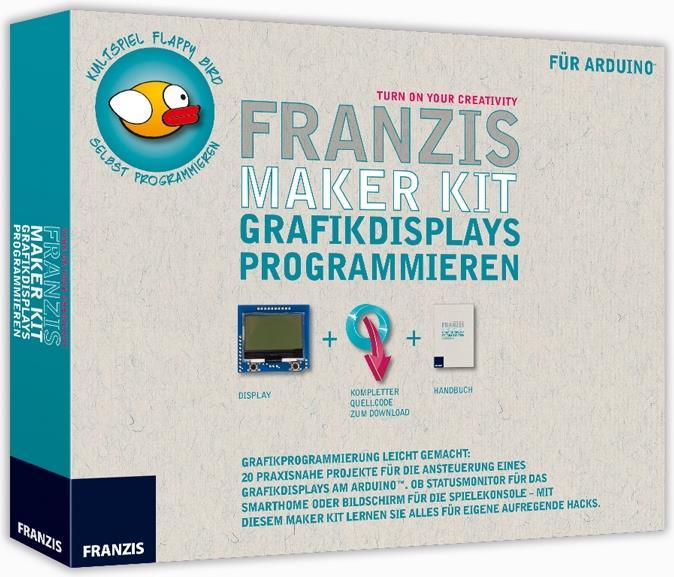 Produktbild Franzis Maker Kit: Grafikdisplays Programmieren (Elektronikkit, Display)