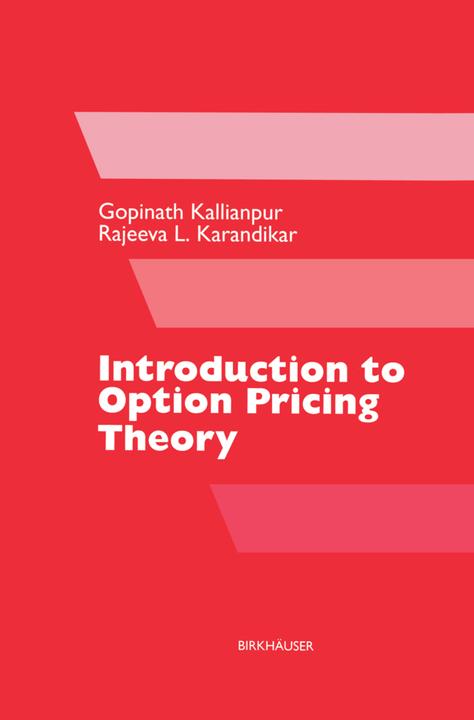Energie-Label Introduction to Option Pricing Theory (Rajeeva L. Karandikar, Gopinath Kallianpur, 2012)