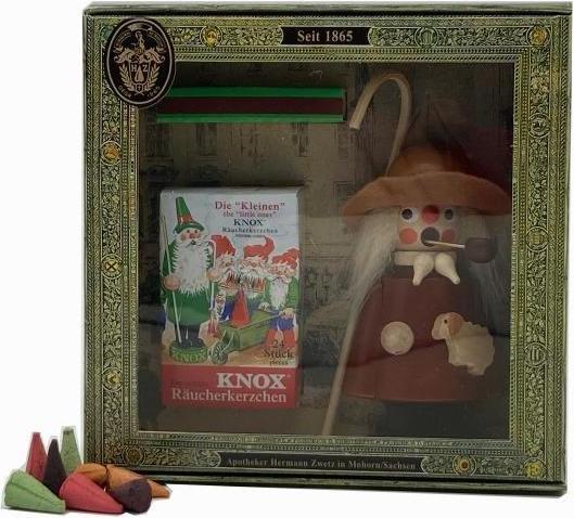 Knox 300690 - Schäfer natur im Geschenkkarton + 24 Mini-Räucherkerzen