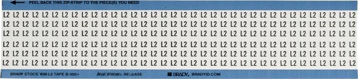 Produktbild Brady Kabelkennzeichnungen aus Gewebe, Zahlen und Buchstaben, für Werkzeugmaschinen (0.64 cm)