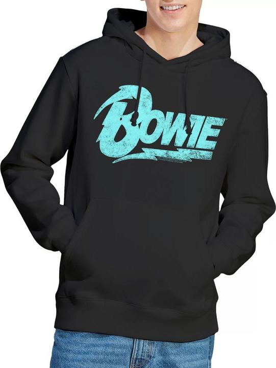 Immagine prodotto David Bowie Felpa con Cappuccio Logo Uomo (M)