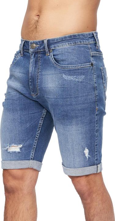 Actual product image Crosshatch Mens Riptrey Abraised Denim Shorts (Frequency band 38 (2600 MHz))
