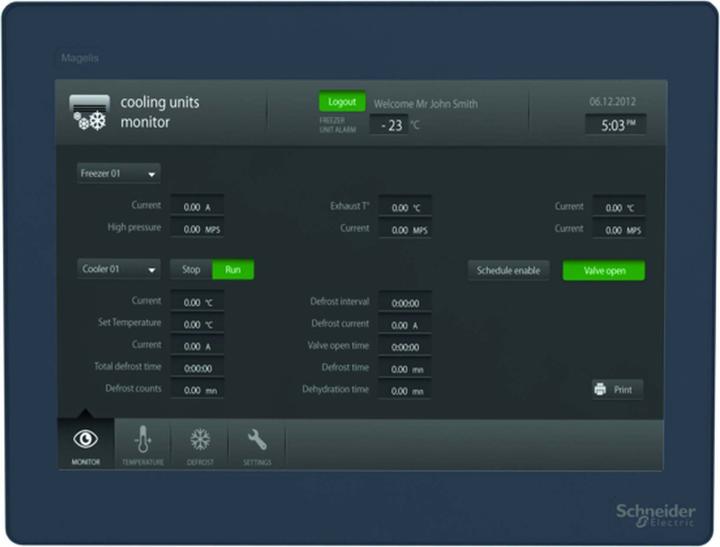 Image du produit Schneider Electric Écran 12" Wide Touch Advanced Display WXGA