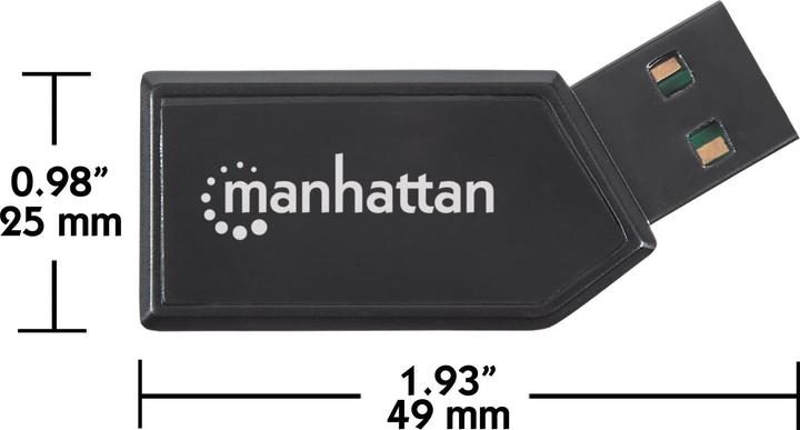 Produktbild Manhattan Mini Multi-Card Reader/Write (USB 2.0)