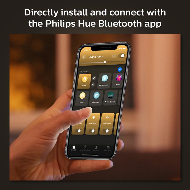 Actual product image Philips Hue White Ambiance (E27, 8 W, 1100 lm, 1 x, F)