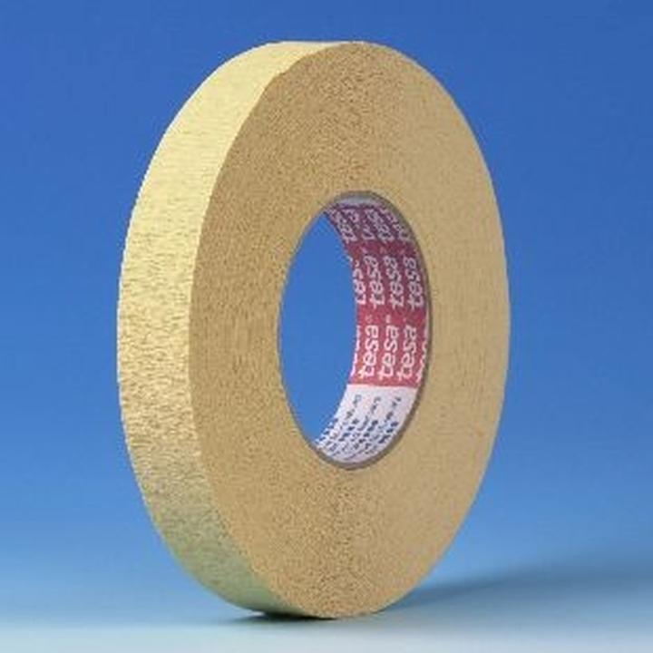 Actual product image tesa Crepe tape krepp® 4322 strongly creped chamois length 50 m width 30 mm (30 mm)