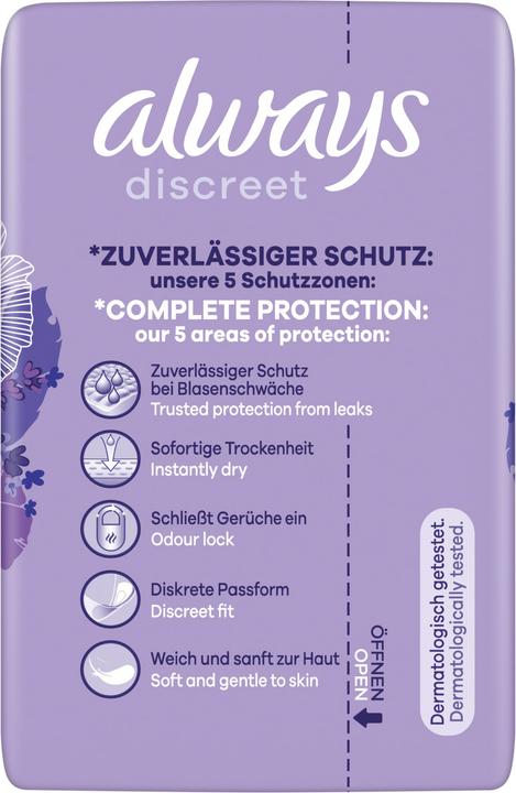 Produktbild Always Discreet Inkontinenz, Small Plus 16+4 GRATIS Inkontinenz-Höschen (20 x)
