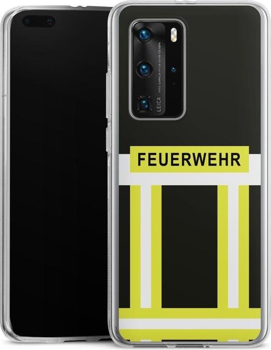 Produktbild DeinDesign Silikon Hülle für Huawei P40 Pro Handyhülle Case Smartphone Schutzhülle Beruf Feuerwehr (Huawei P40 Pro)