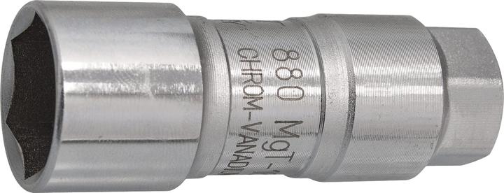 HAZET Zündkerzen Steckschlüsseleinsatz 880MGT-18 ∙ Vierkant10 mm (3/8 Zoll) ∙ Aussen Sechskant Profi… (18 mm)
