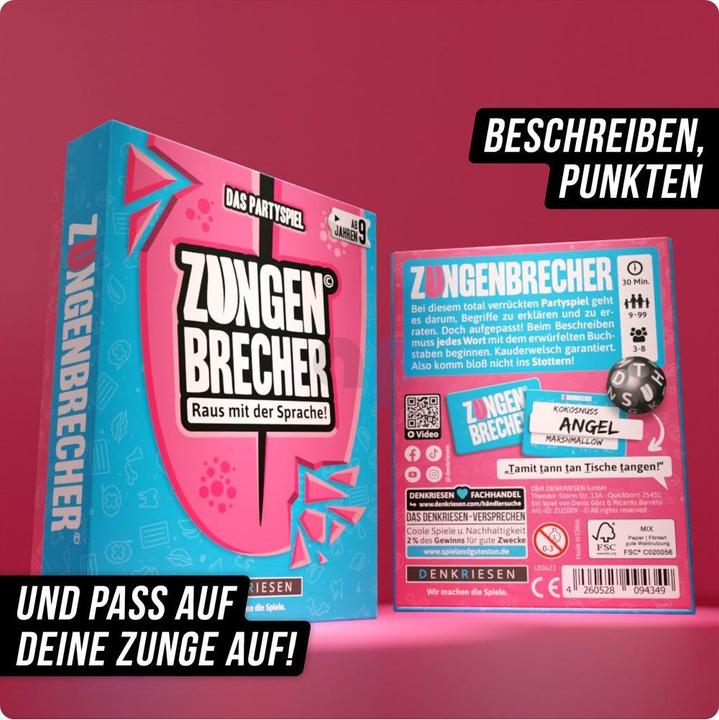 Actual product image Denkriesen Tongue twisters - "out with the language" (German)