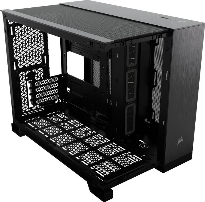Produktbild Corsair 2500X (schwarz/anthrazit, Tempered Glass x 2) (Mini-ITX, mATX)