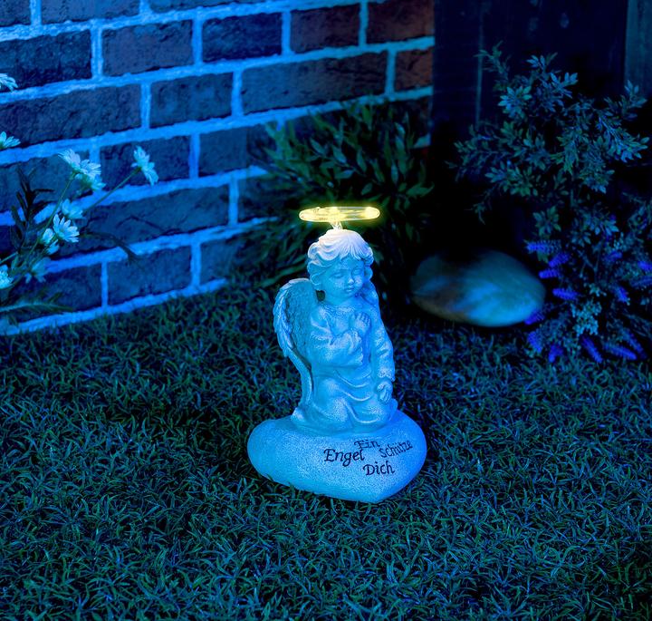 Image du produit Lunartec Figure d'ange gardien avec lampe solaire à DEL (IP44)