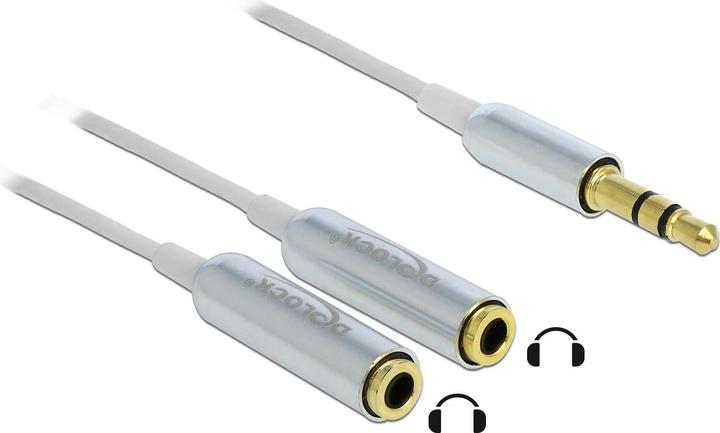 Delock Splitter jack 3,5 mm - 2x prise jack (0.25 m, Jack 3,5 mm (AUX))