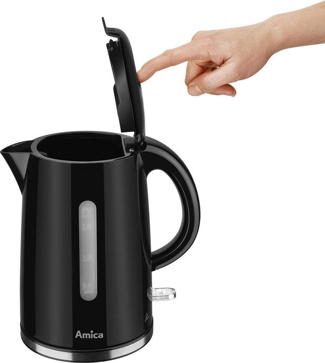 Produktbild Amica KF1001 elektrischer Wasserkocher 1 7 l 2200 W Weiss (1.70 l, EU-Stecker)