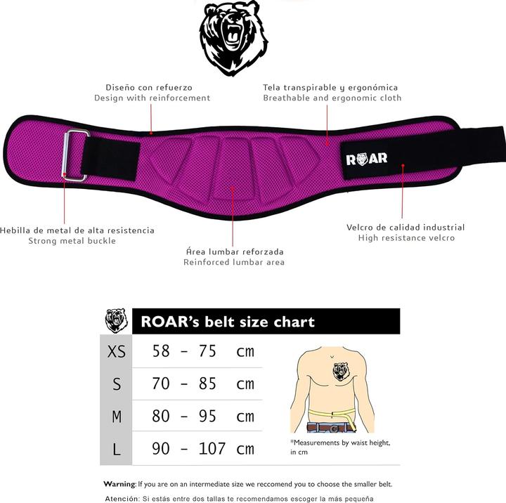 Immagine prodotto Roar Gewichthebergürtel für Powerlifting und Crossfit