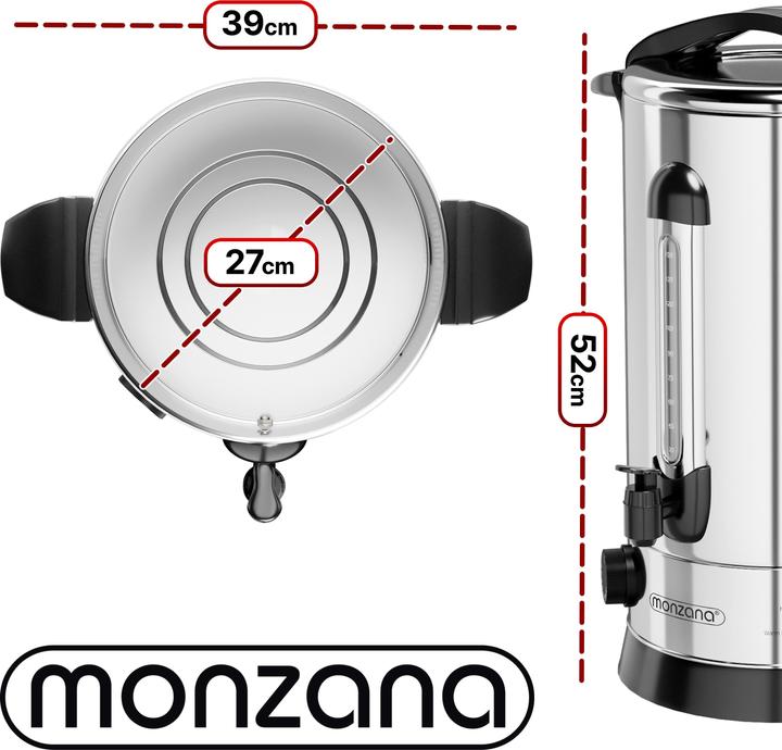 Image du produit Monzana Marmite pour vin chaud (20 l)