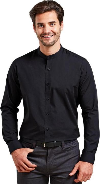 Immagine prodotto Premier Camicia formale a maniche lunghe con colletto a fascia da uomo (L)