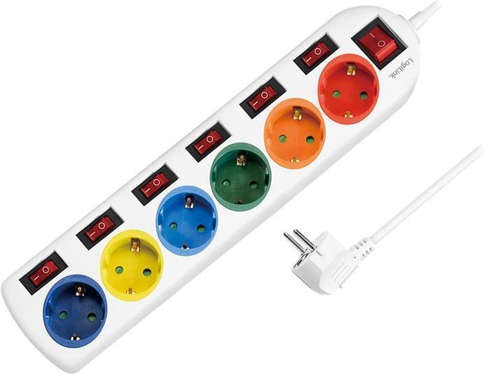 Immagine prodotto LogiLink 6x CEE 7/3 (6 x, CEE 7/3, 1.50 m)