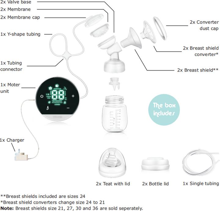 Actual product image Youha YH8012 Double Electric Breast Pump