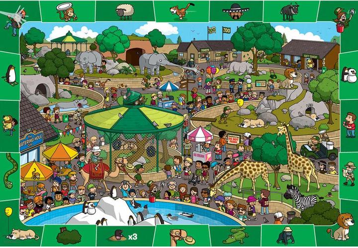 Produktbild Eurographics Ein Tag im Zoo 100 Teile (100 Teile)