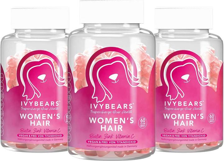 IVYBears Vitamine per capelli per le donne (3 Pezzo/i, Gomme, 150 g)