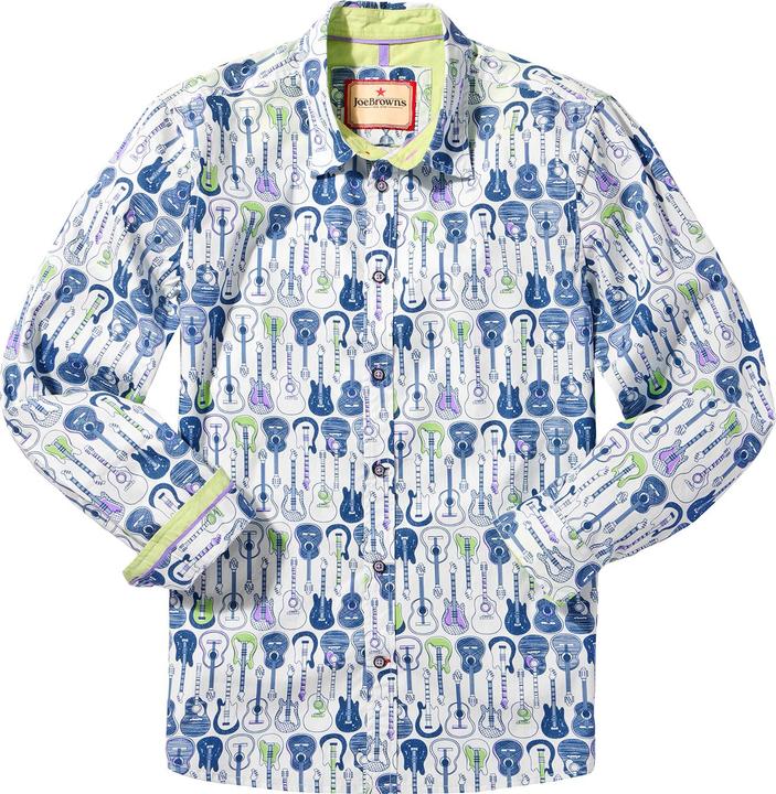Actual product image Joe Browns Sketchy Guitar Print Long Sleeve Shirt (S)