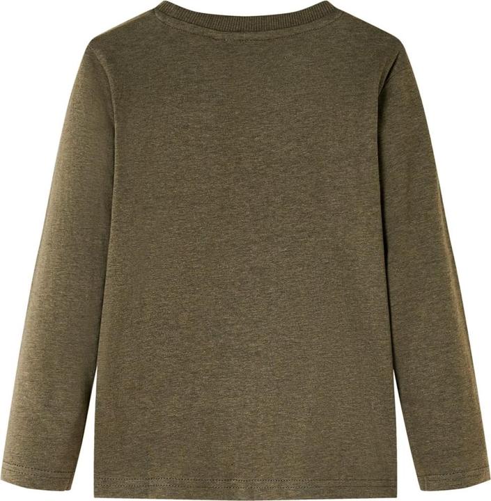 Immagine prodotto VidaXL Camicia da bambino a maniche lunghe Khaki Melange 128,Materiale: 80 (128)
