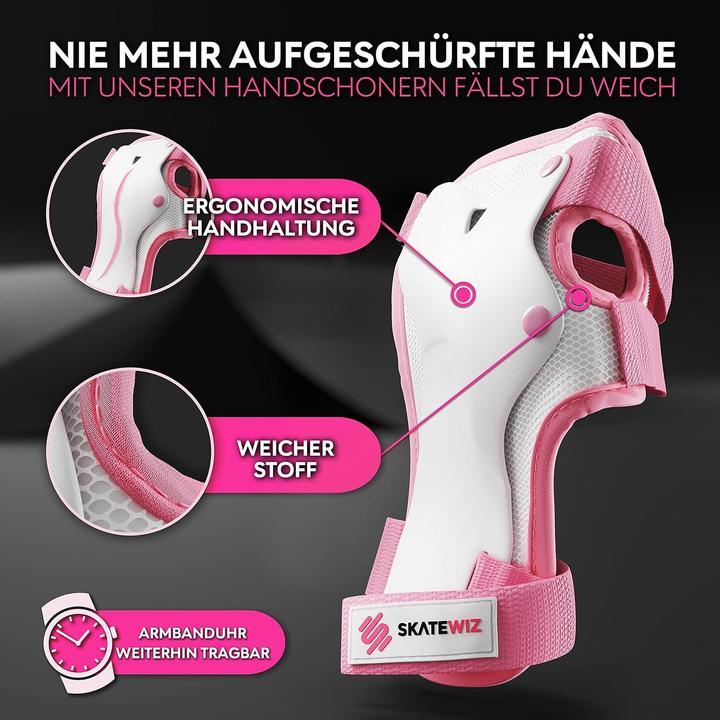 Produktbild Skatewiz Kinder Protektoren Set (L, Knieschoner, 6 Stück)