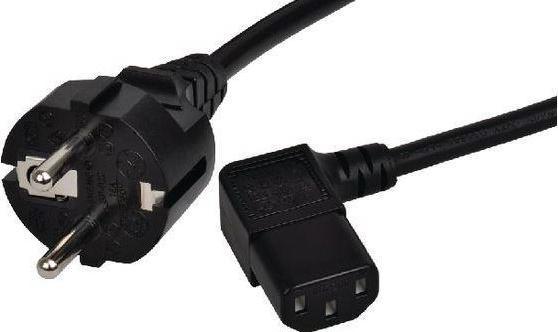RND Electronics Câble d'alimentation CA, prise de terre type F (CEE 7/7) - IEC 60320 C13, 1.8m, noir (0.26 m)
