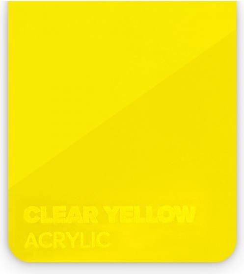 flux Piastra in vetro acrilico - Beambox - Giallo chiaro (37.50 cm, 40 cm)
