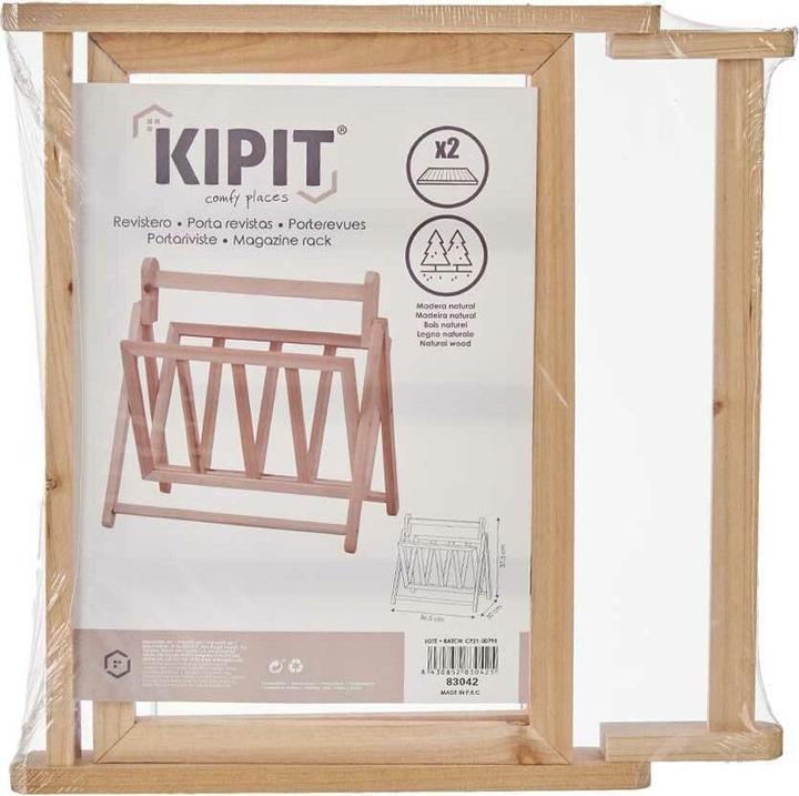 Produktbild Kipit Zeitschriftenkorb XJL146062 Braun Holz 30 x 37,5 x 36,5 cm (12 Stück)