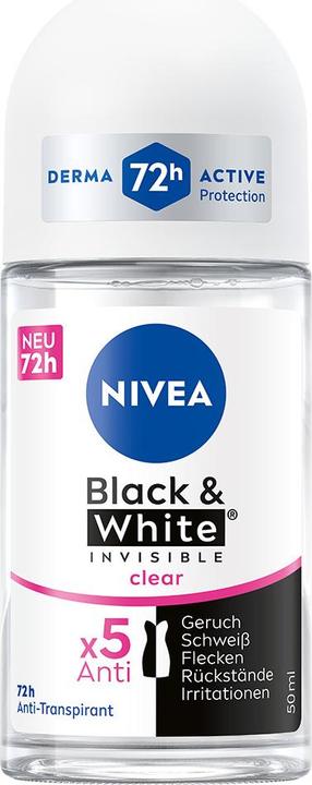 Actual product image NIVEA Black & White Invisible (Roll-on, 50 ml)